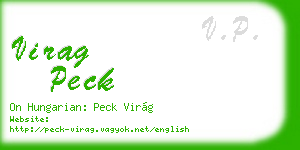 virag peck business card
